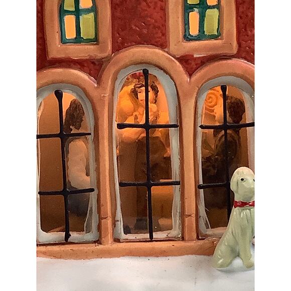 Vintage Trim A Home Fire station 6 Lighted Christmas Village EUC - Picture 3 of 12